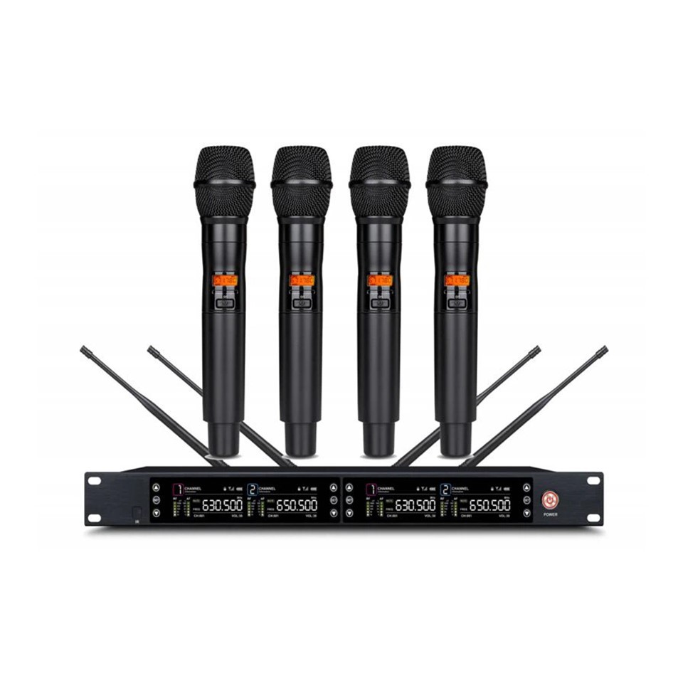 4CH Wireless Handheld Microphone System