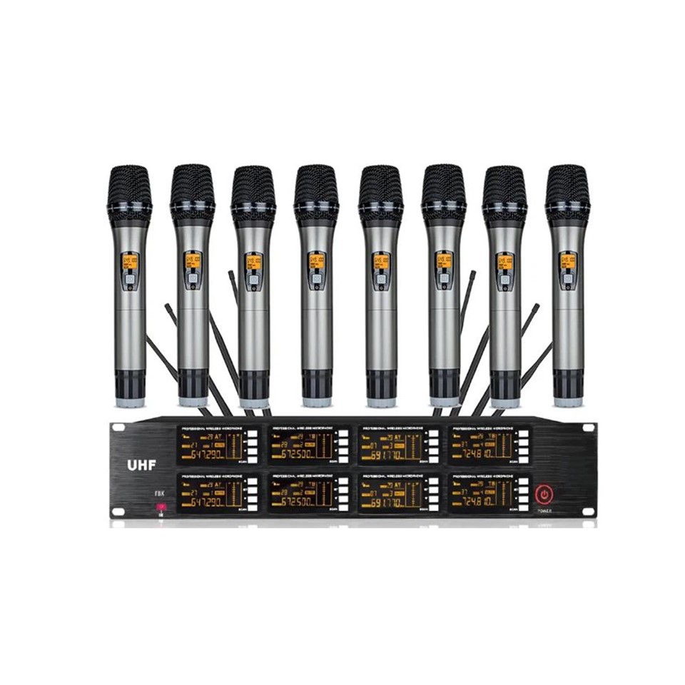 8CH Wireless Handheld Microphone System